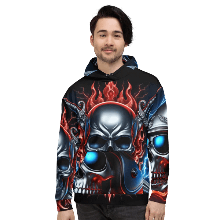 Energetic Skull Clothing - Unisex Skull Hoodie #33 product image (2)