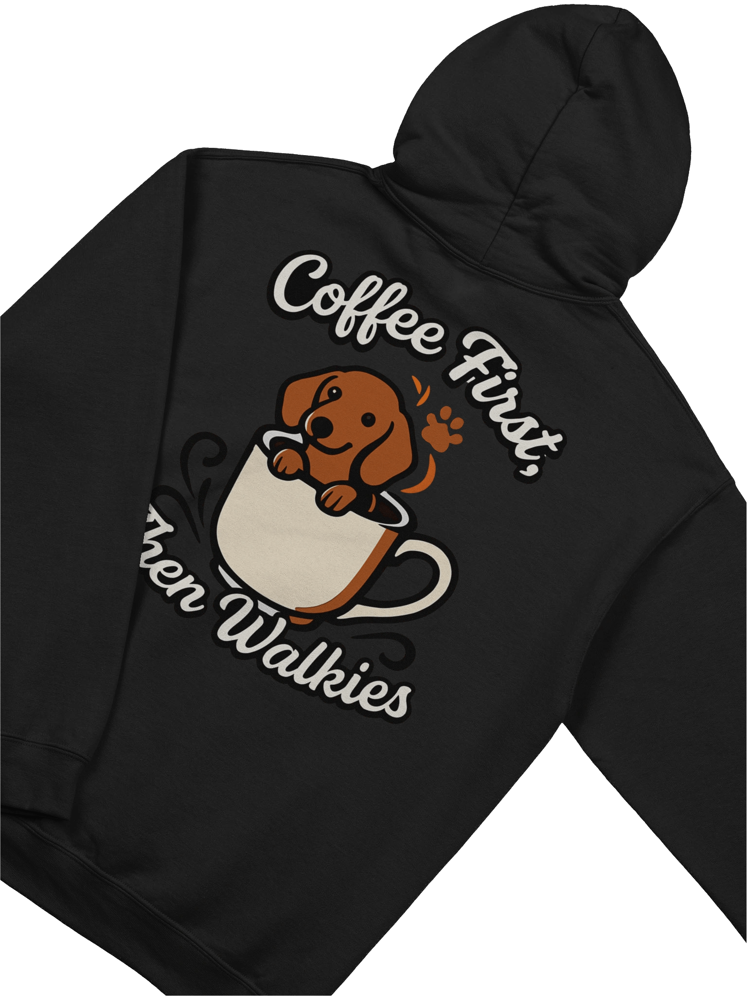 Coffee First, Then Walkies Dachshund Hoodie product image (4)