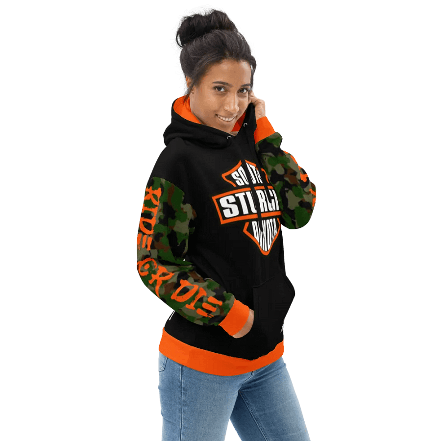 Sturgis Orange Camoflauge Hoodie product image (4)