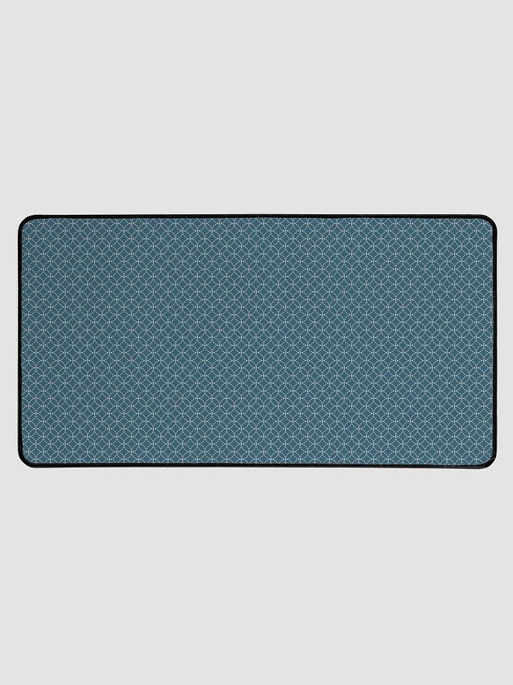 Desk Mat - Japanese Teal Shippo Pattern product image (1)