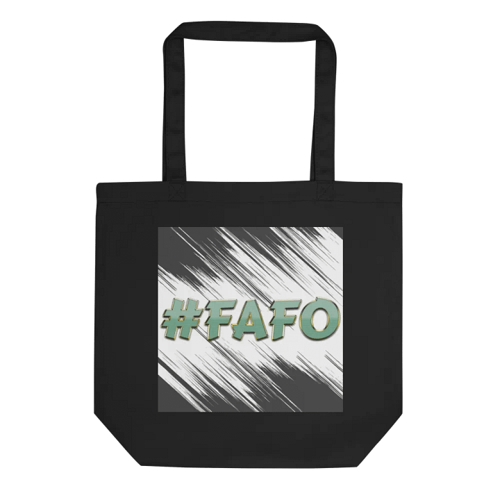 FAFO Black and White tote bag product image (2)