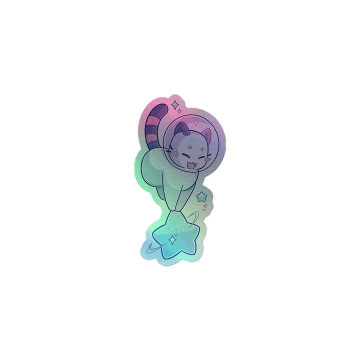 Holo Sticker • CandiCat Astro Cat • 2024 product image (1)