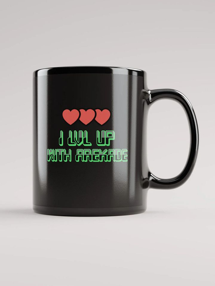 LVL UP Black Glossy Mug product image (2)