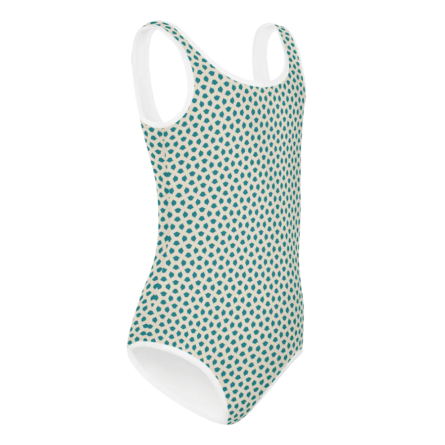 Blue Leaves Kids Swimsuit product image (5)