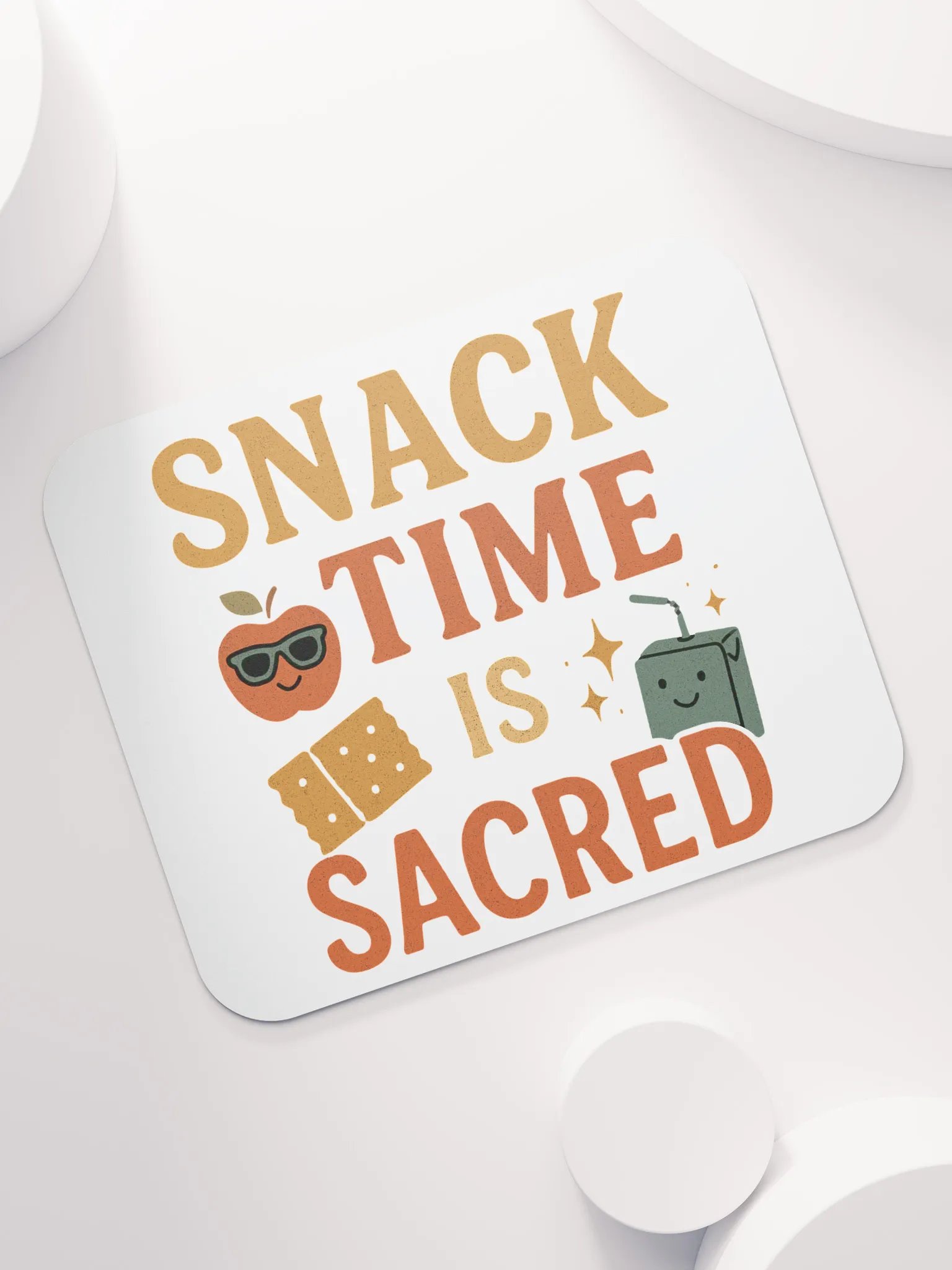 Snack Time Is Sacred Mouse Pad – Teacher Desk Must-Have product image (7)