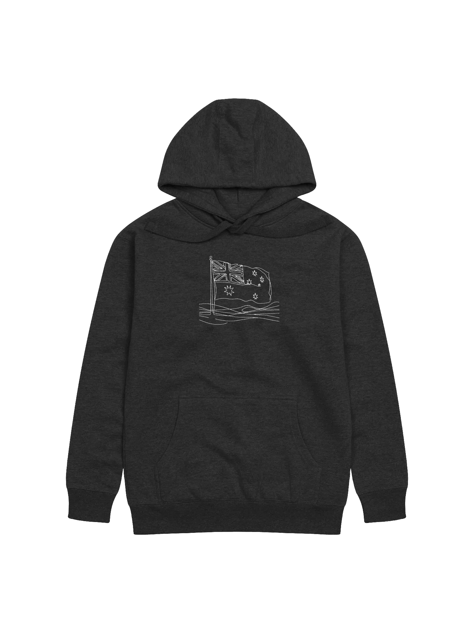 Minimalist Line Art Australian Flag Hoodie product image (2)