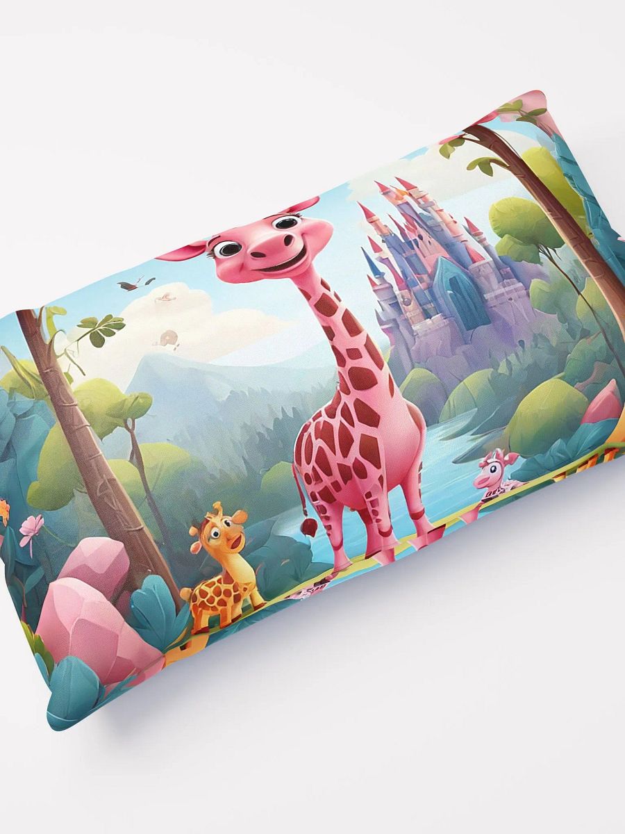 pink giraffe with flower and book product image (10)