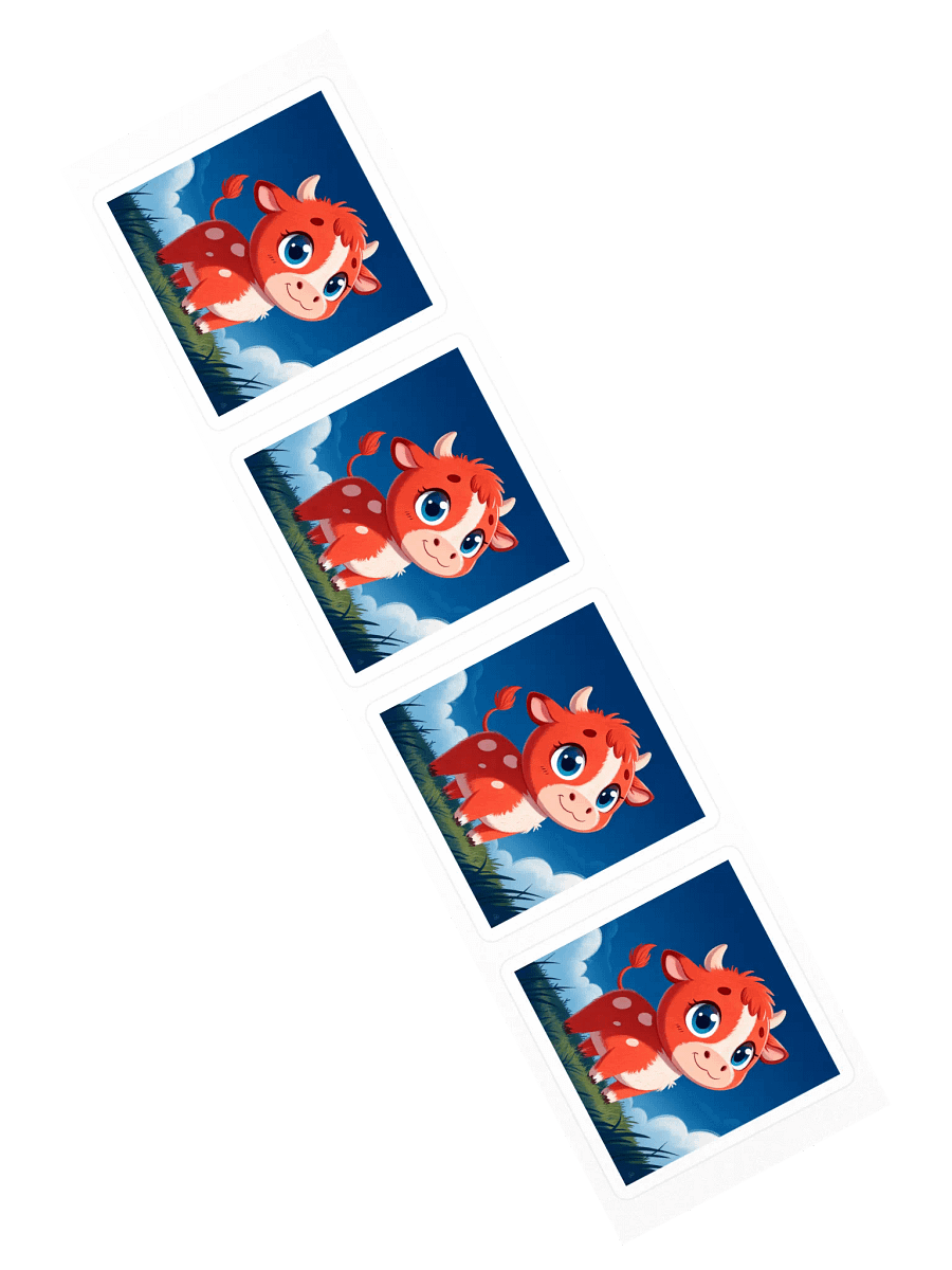 Cute Cow Kiss Cut Stickers product image (2)