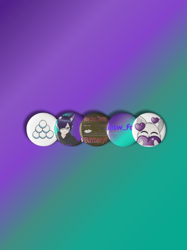 Snow_Foxu Pin Button Set product image (1)