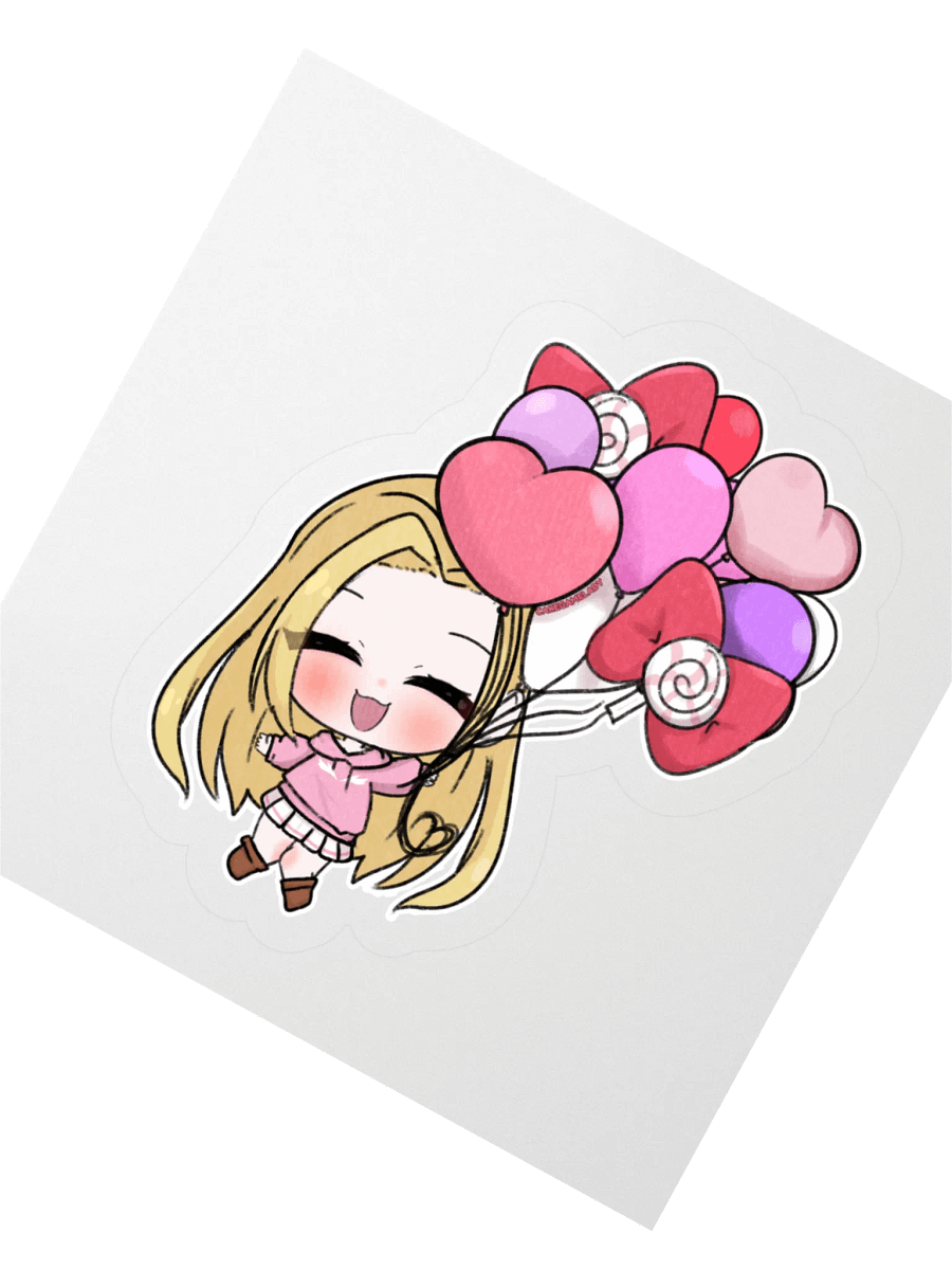 Balloon Kiss Cut Stickers product image (4)