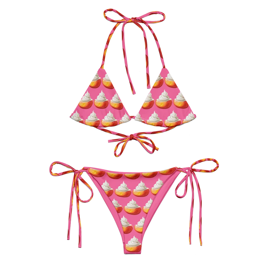 Peach with cream pink bikini product image (1)