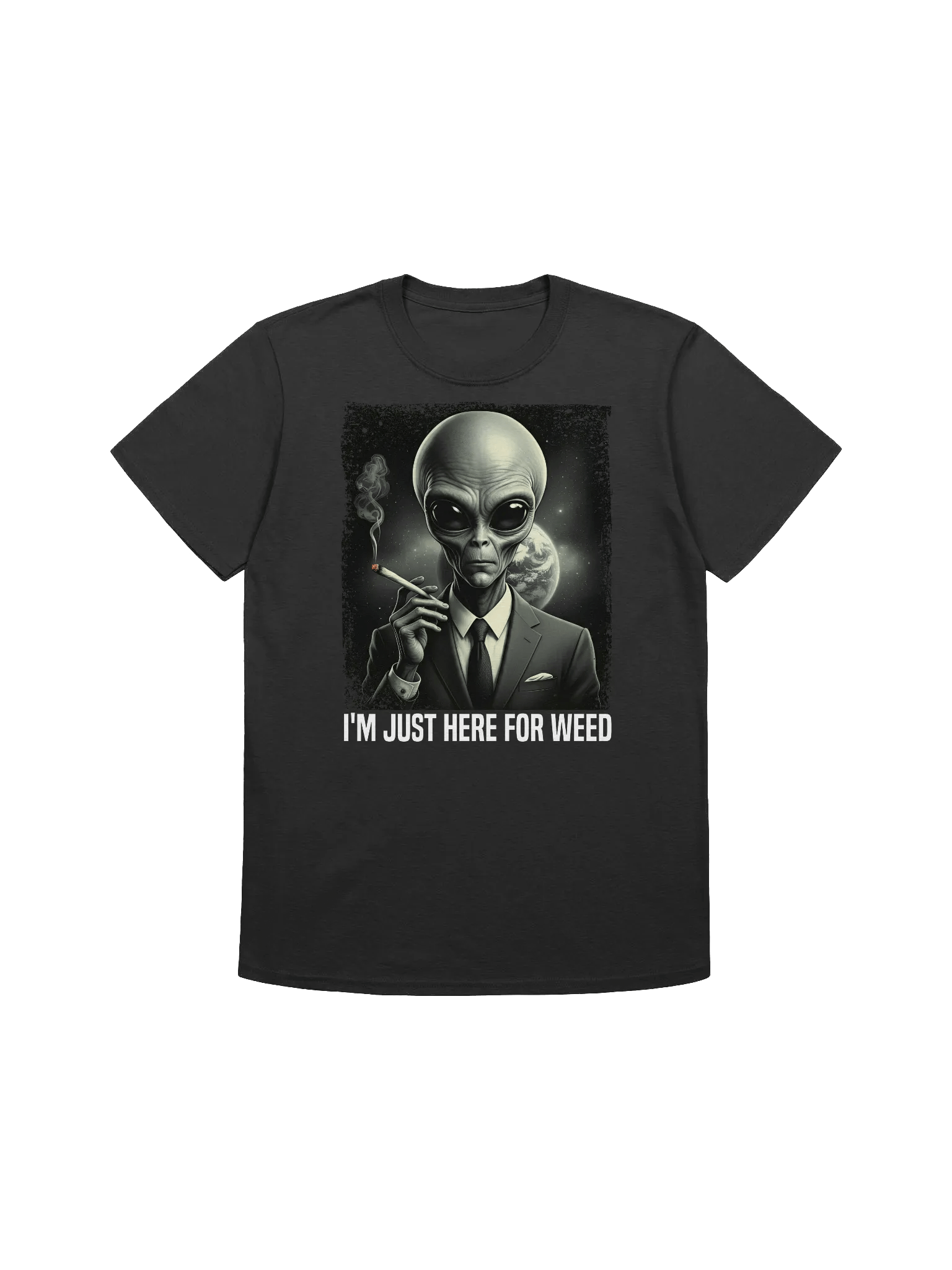 420 Weed - Alien - Just Here for the Weed T-Shirt product image (2)