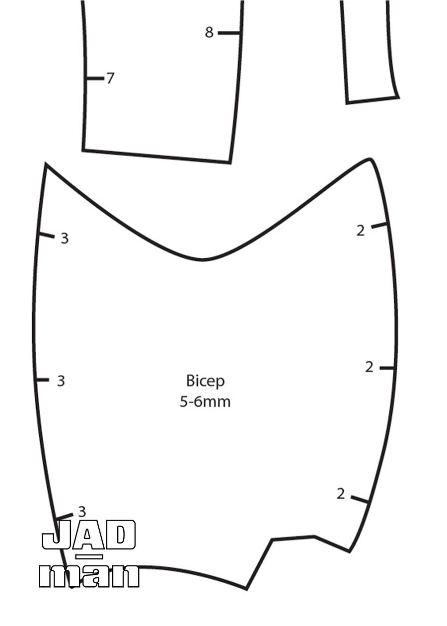 Winter Soldier Arm Foam Template product image (2)