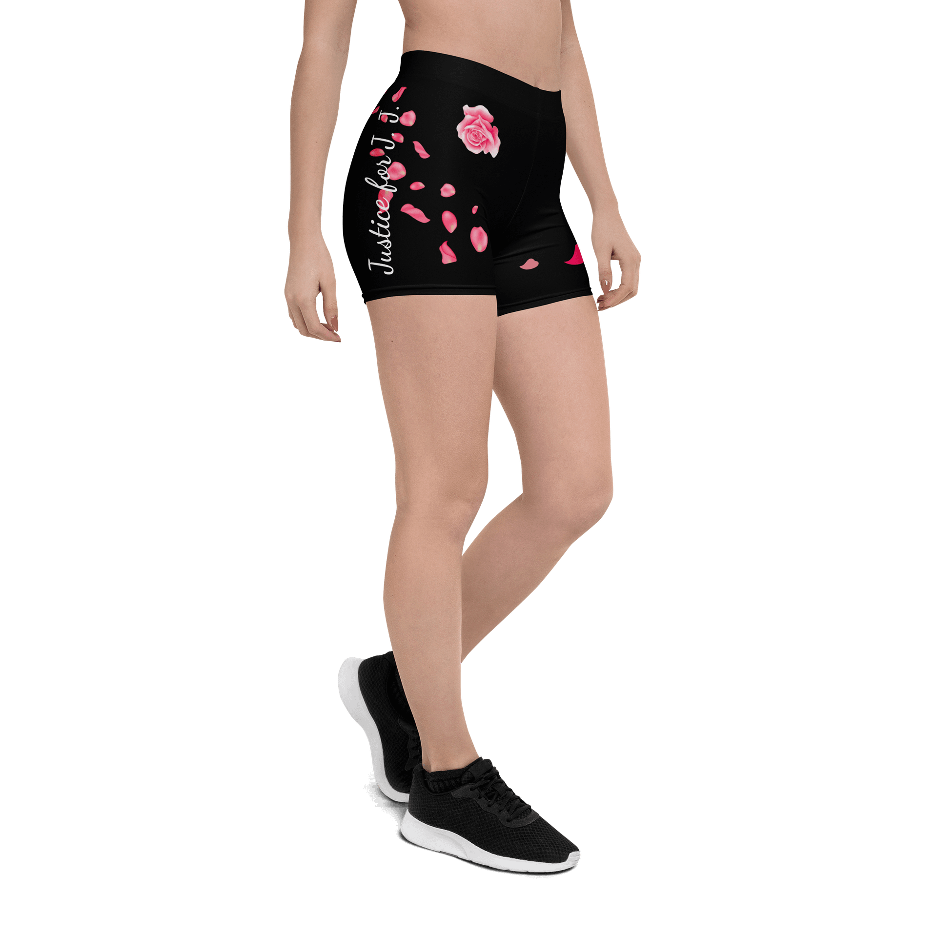 FKR Black/PinK Rose Hot Yoga Shorts product image (6)