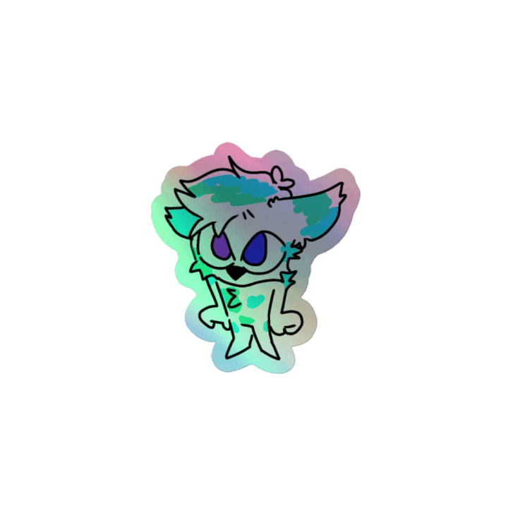 Fisk Angy Holographic Sticker product image (1)