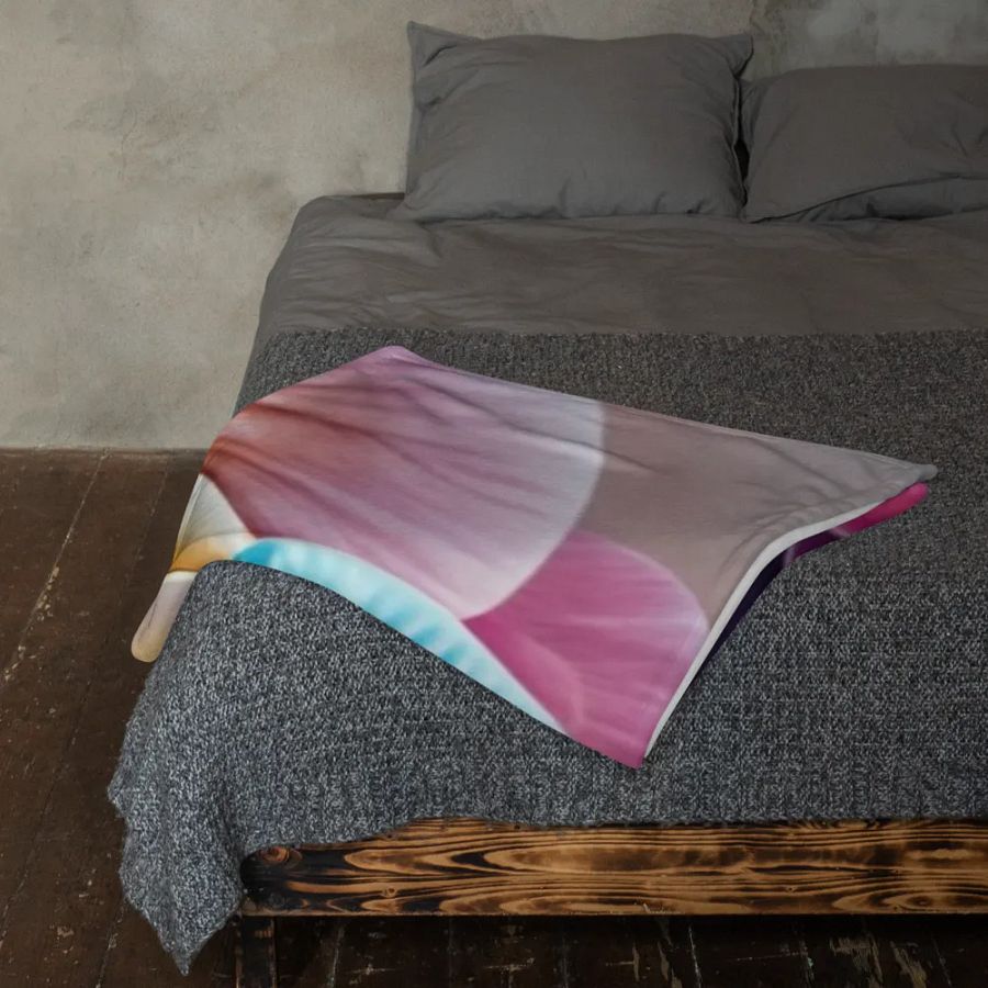 Exotic Colorful Rose Throw Blanket product image (11)