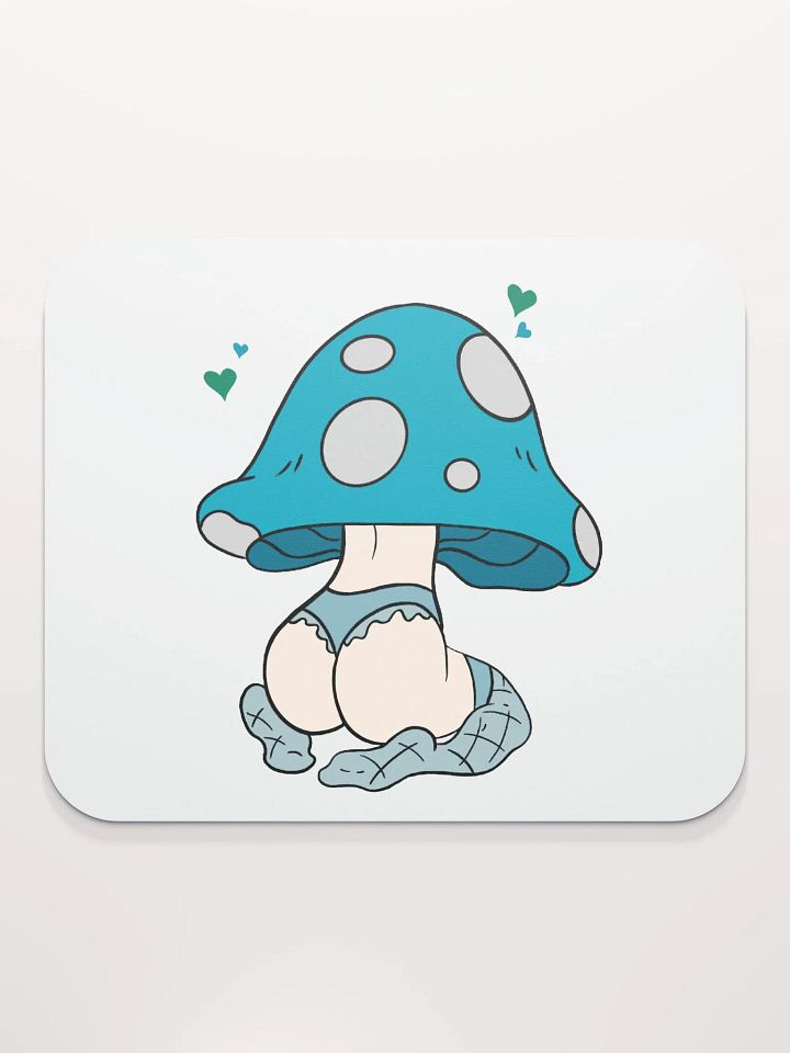 Mushroom Baddie Desk Mat - Dark Blue product image (2)
