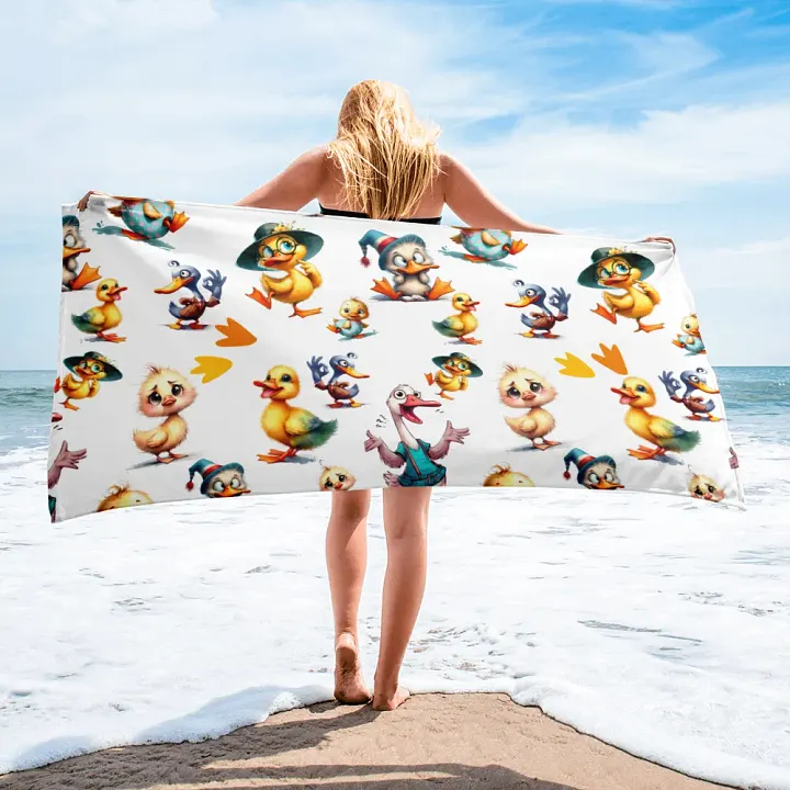 Cute & Quirky Ducks Sublimated Towel product image (1)