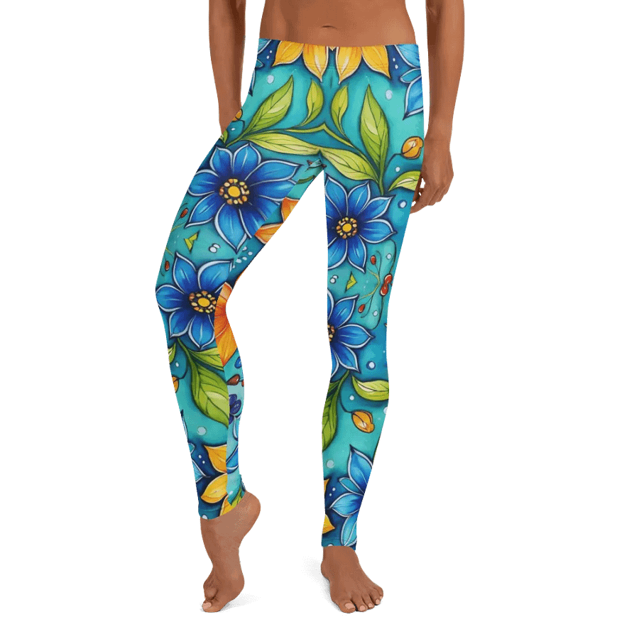 Leggings – Multicolor Floral Print for Vibrant & Stylish Comfort product image (9)