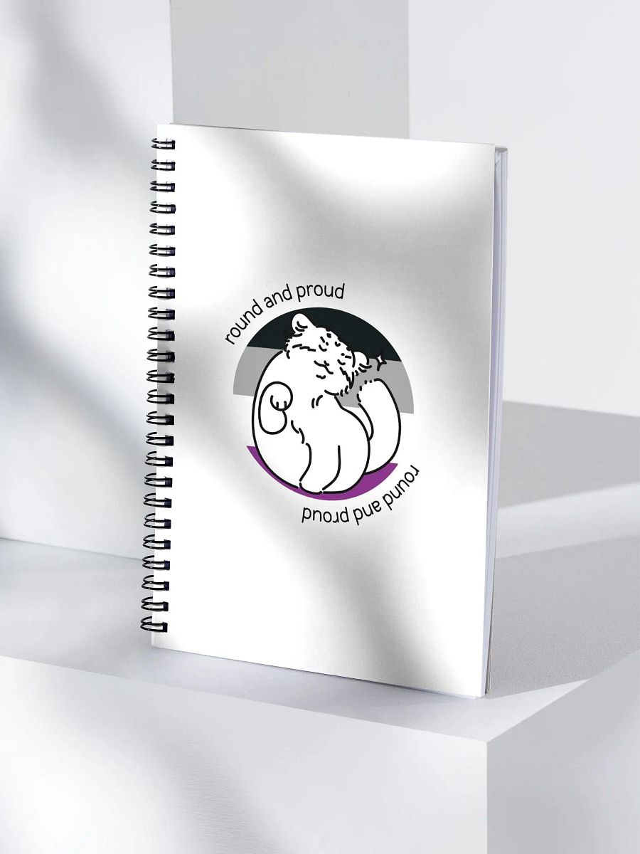 Round and Proud Manul Asexual Version - Spiral Notebook product image (4)