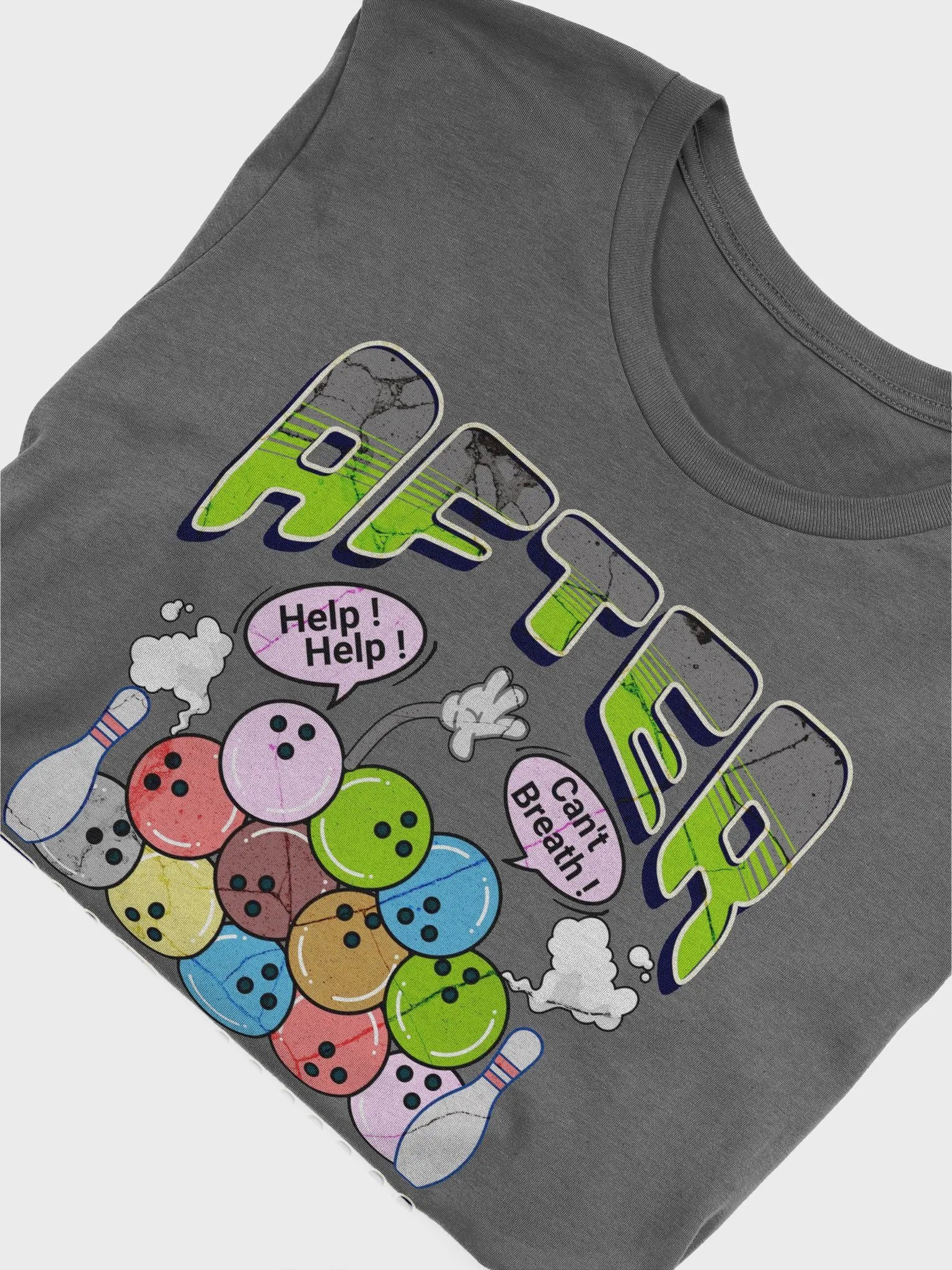 After The Win Bowling Balls Cartoon T-Shirt product image (5)