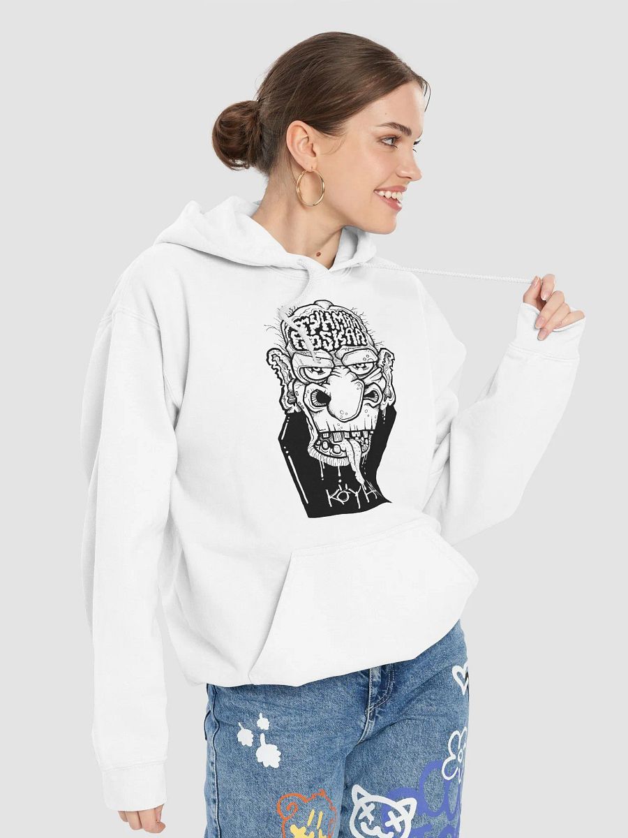 TYHMÄÄ PASKAA PÄÄS VALKOINEN HUPPARI product image (7)