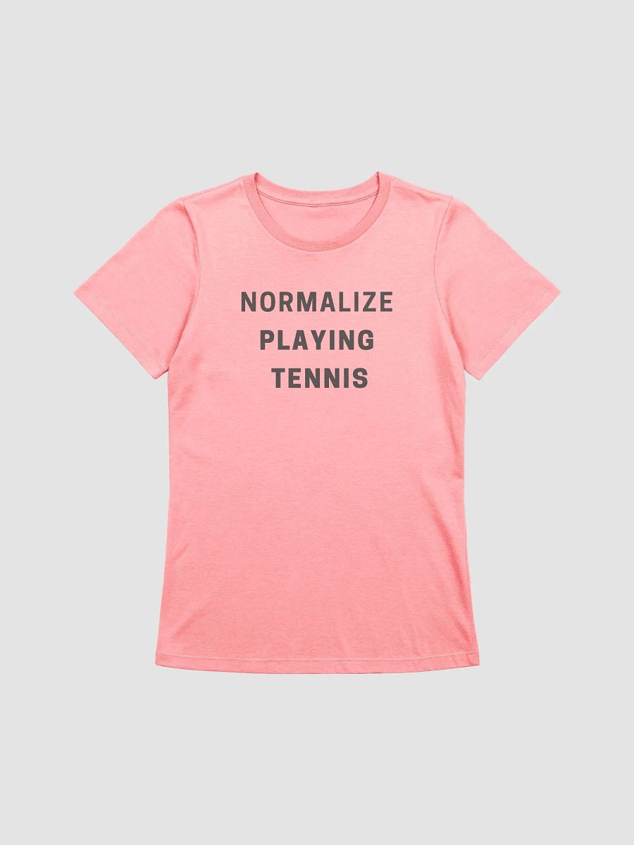 Normalize Playing Tennis Pink T-Shirt product image (1)