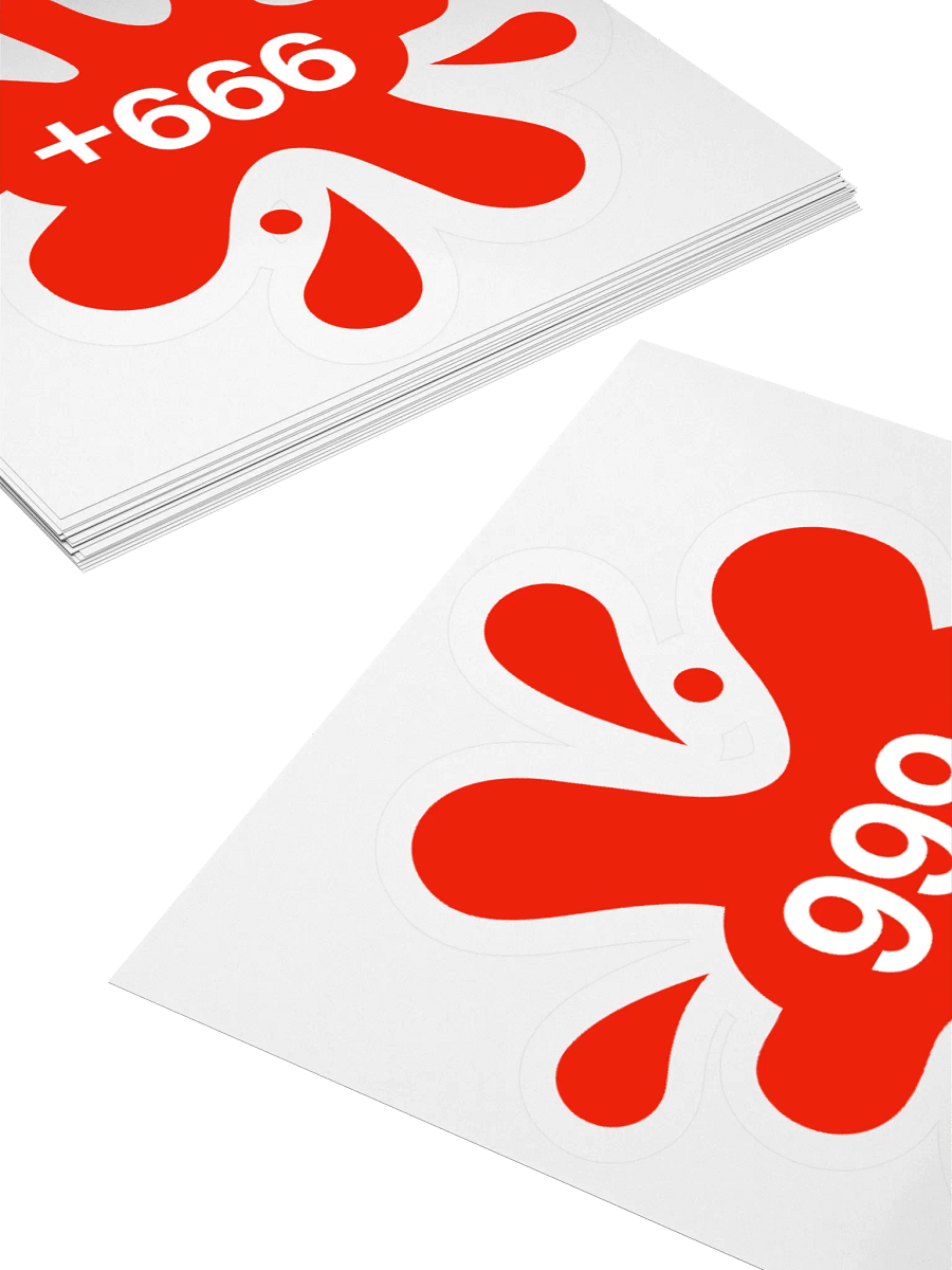 999+ • Notification Overload Blood Splatter Sticker product image (4)