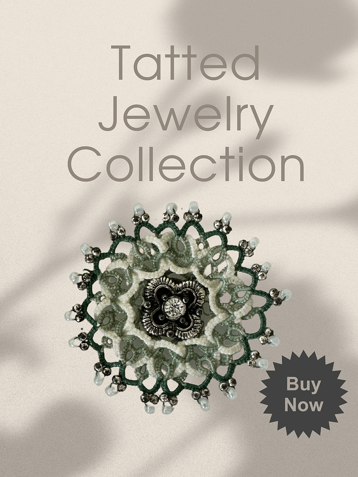 Lace Brooch with Swarovski Crystal Centerpiece product image (1)