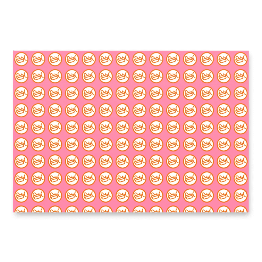 Blush color gift wrap - 3 sheets product image (2)