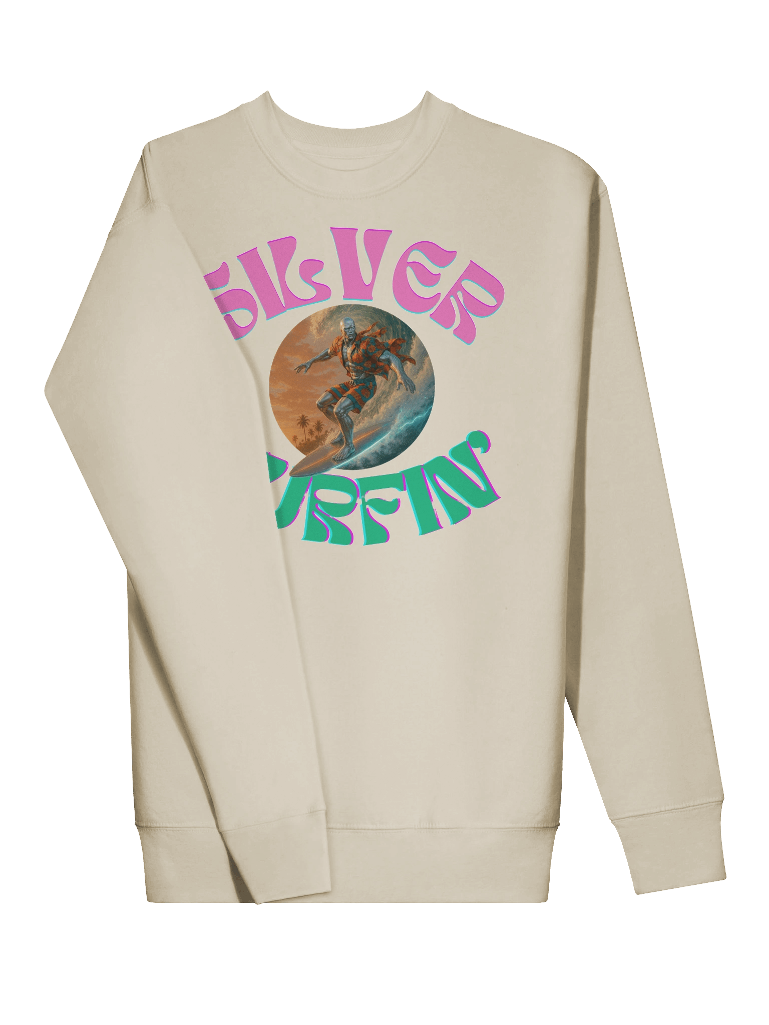 Retro Silver Surfin' Sweatshirt product image (3)