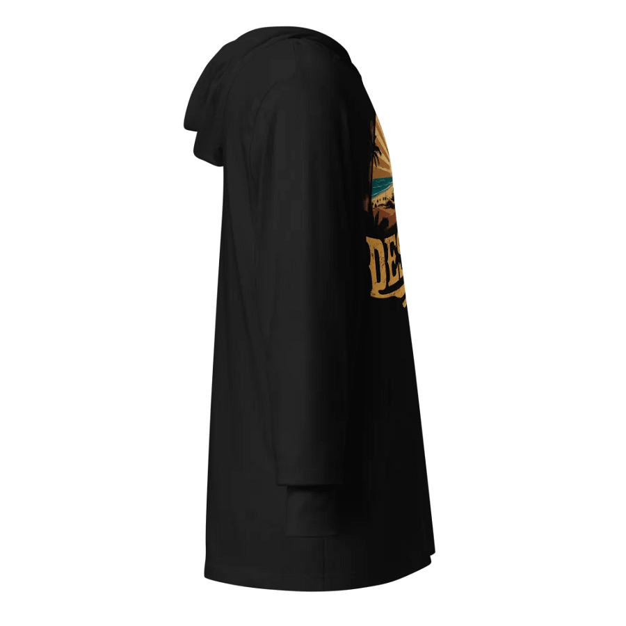 Retro Coastal Destin Sunset Long Sleeve Hooded Tee product image (7)