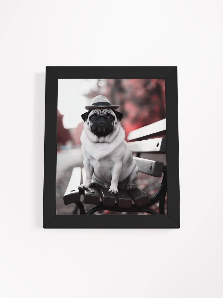 Autumn Pug - Framed Matte Poster product image (2)