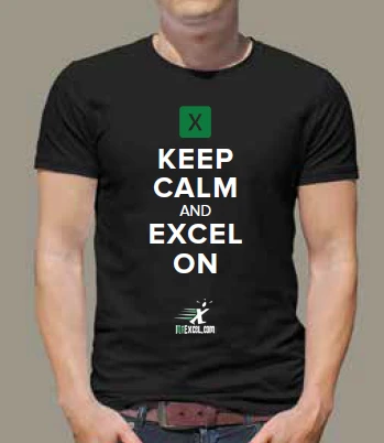 Keep Calm And Excel On - Black T-Shirt product image (1)