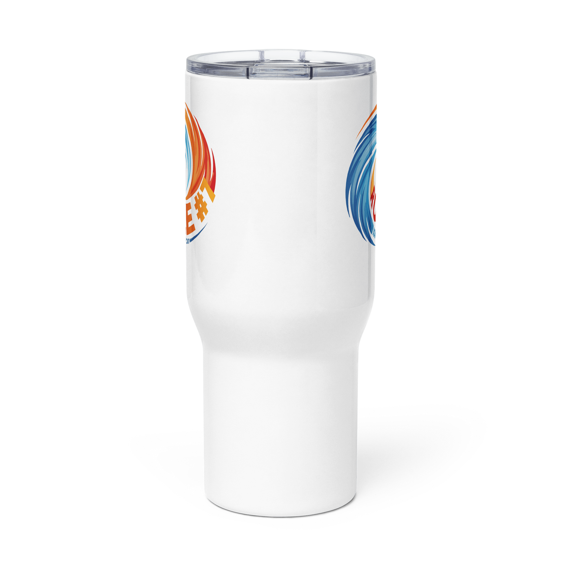 Rule # 7 Travel Mug Blue and Orange product image (2)