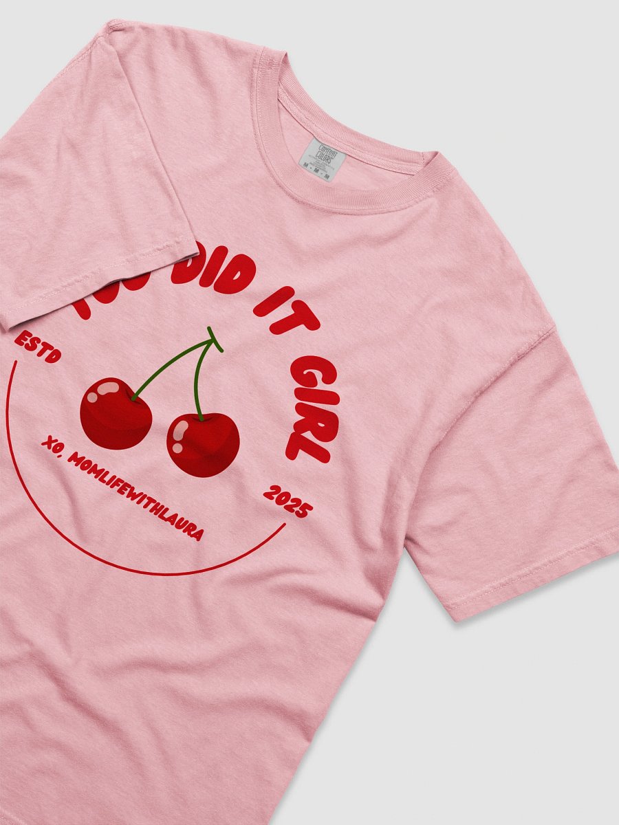 You Did it Girl Cherries Comfort Colors Tee - Red/Pink product image (3)