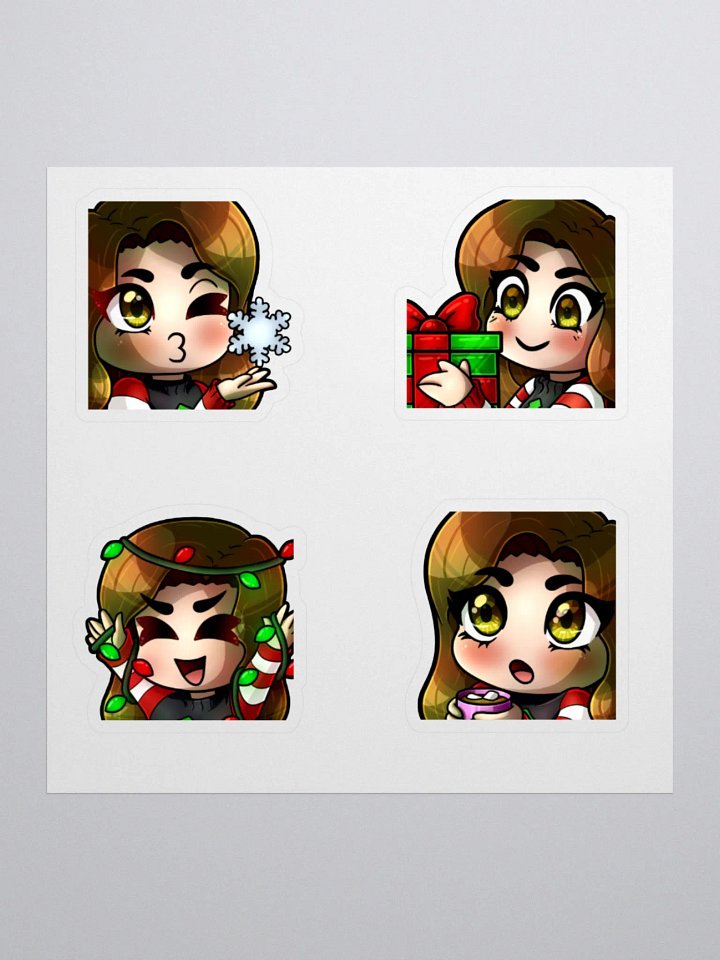 Dahlia Holiday Stickers product image (1)
