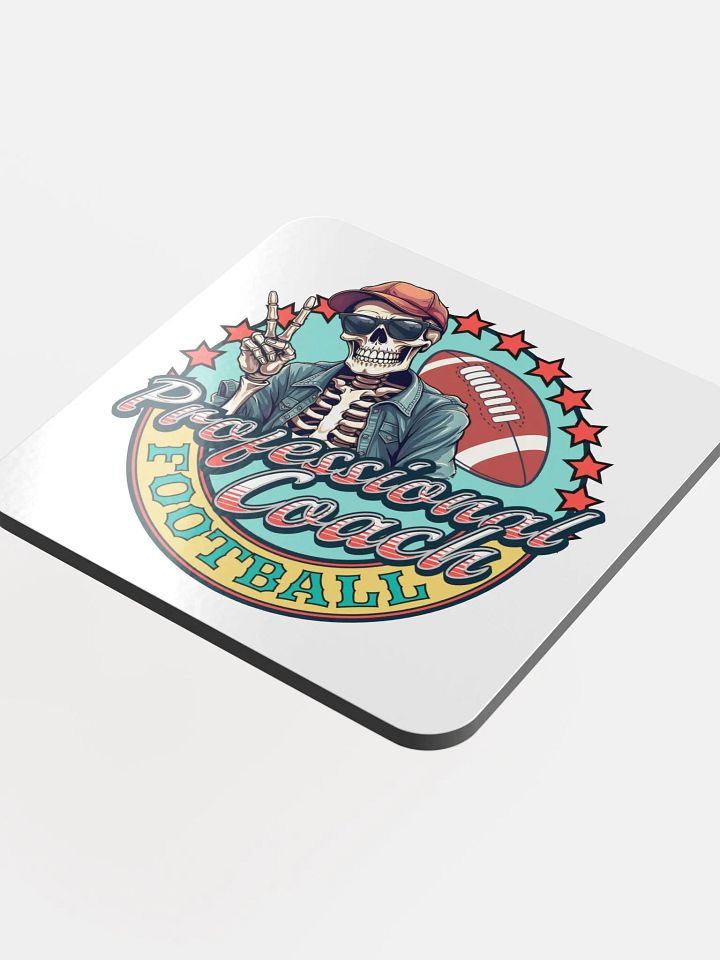 Professional Coach Skeleton Football Cork Coaster product image (1)