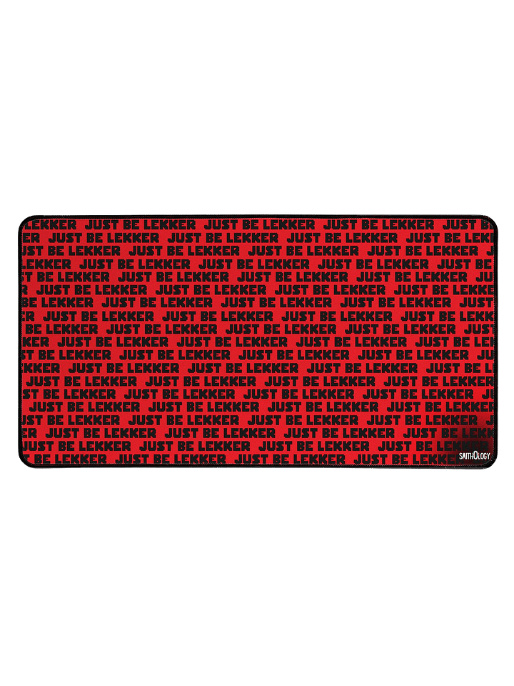 Smithology - "Just Be Lekker" Red/Black Gaming Mousepad product image (1)