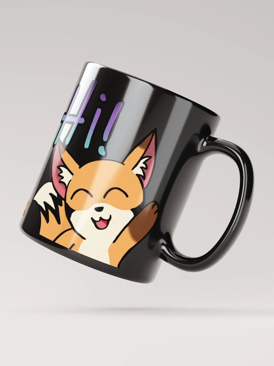 Hi! Black Glossy Mug product image (5)