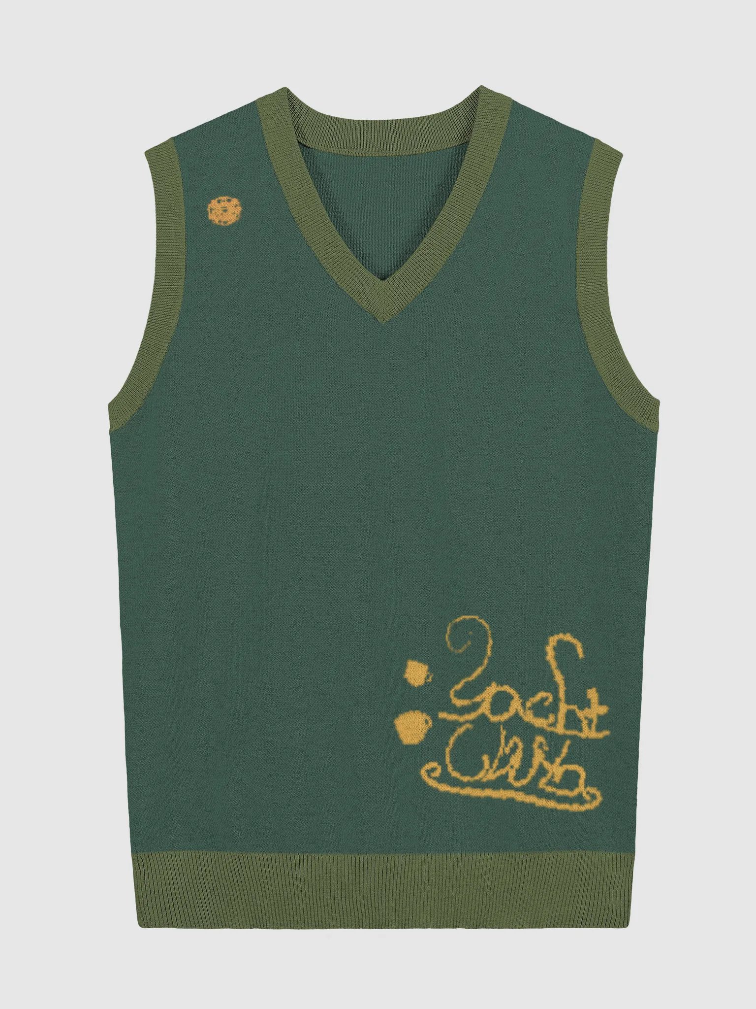 Green Yacht Club V-Neck Vest product image (1)