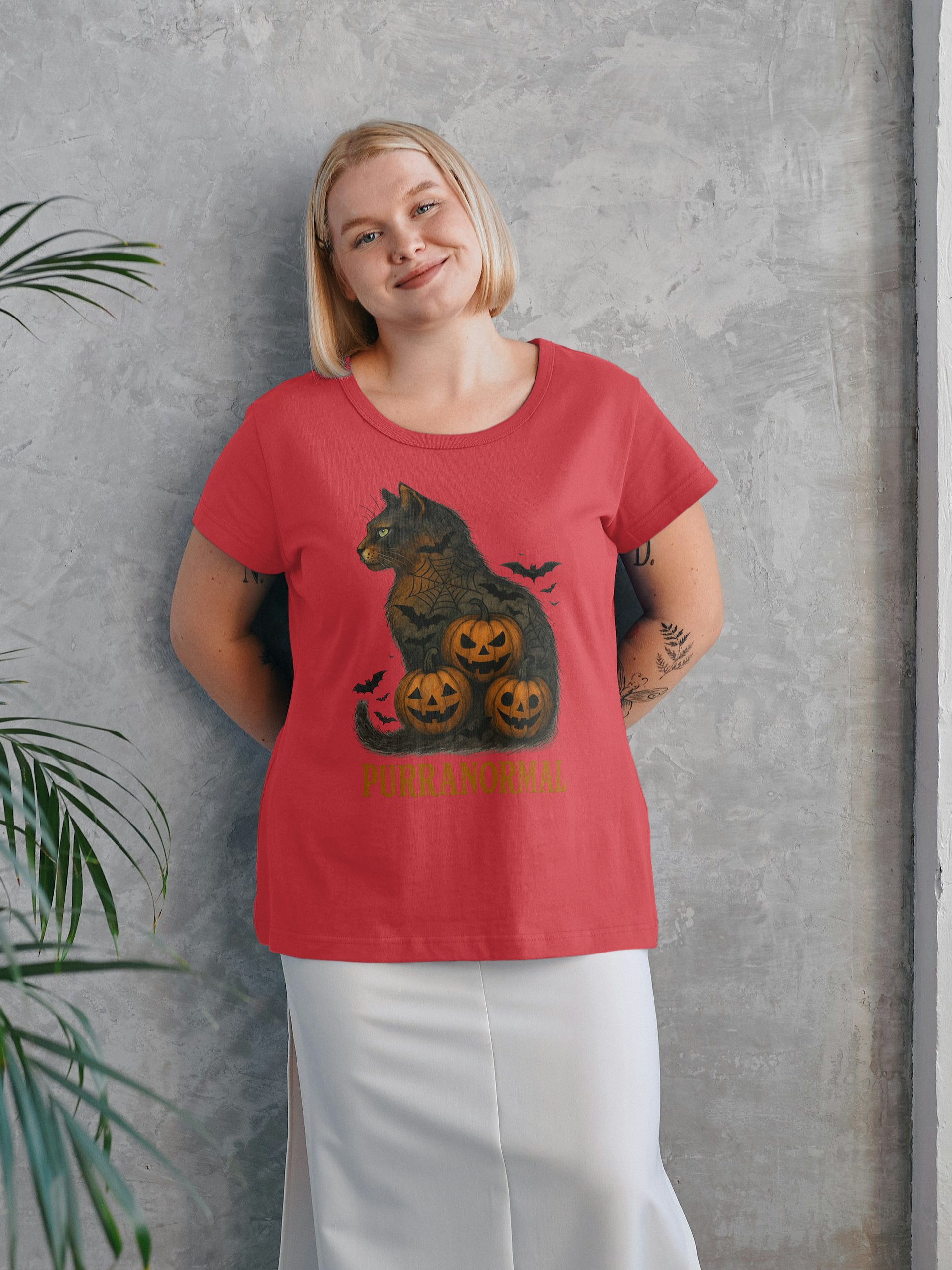 Funny Cat Halloween T-Shirt | Purranormal product image (175)