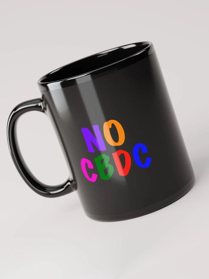 Colorful Protest Mug: NO CBDC product image (1)