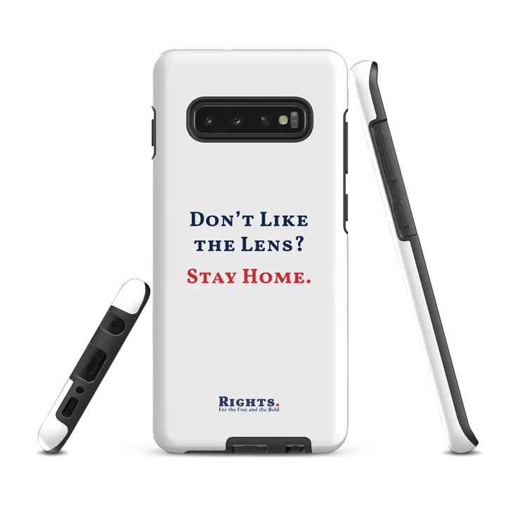 Don't Like the Lens? Stay Home. Samsung® Tough Case in White product image (2)