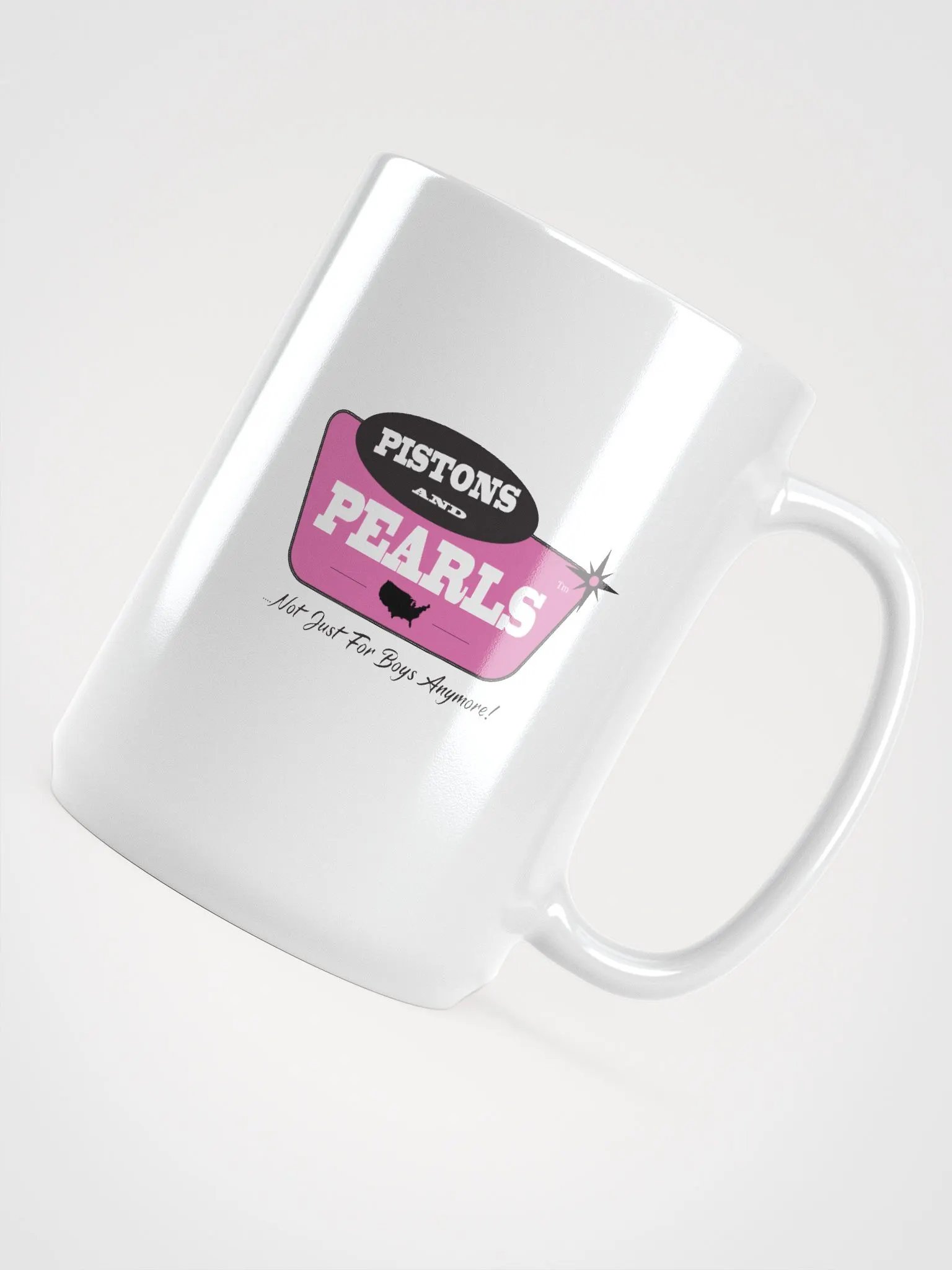 Pistons and Pearls Retro Mug product image (4)