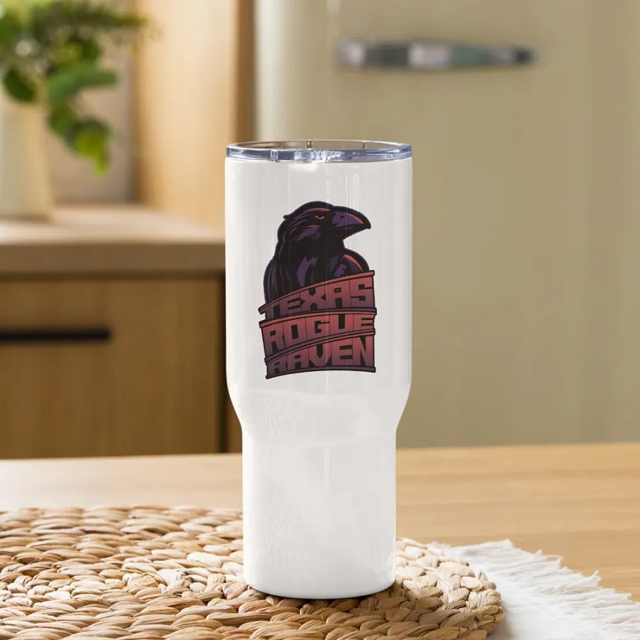 Gothic Raven Emblem Travel Mug product image (9)