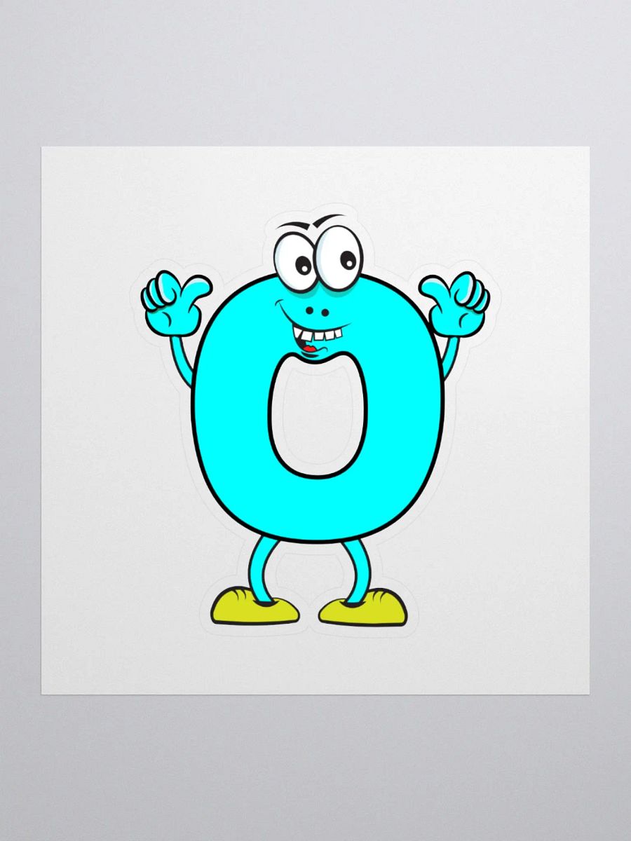 O Letter Cartoon Character Sticker product image (1)