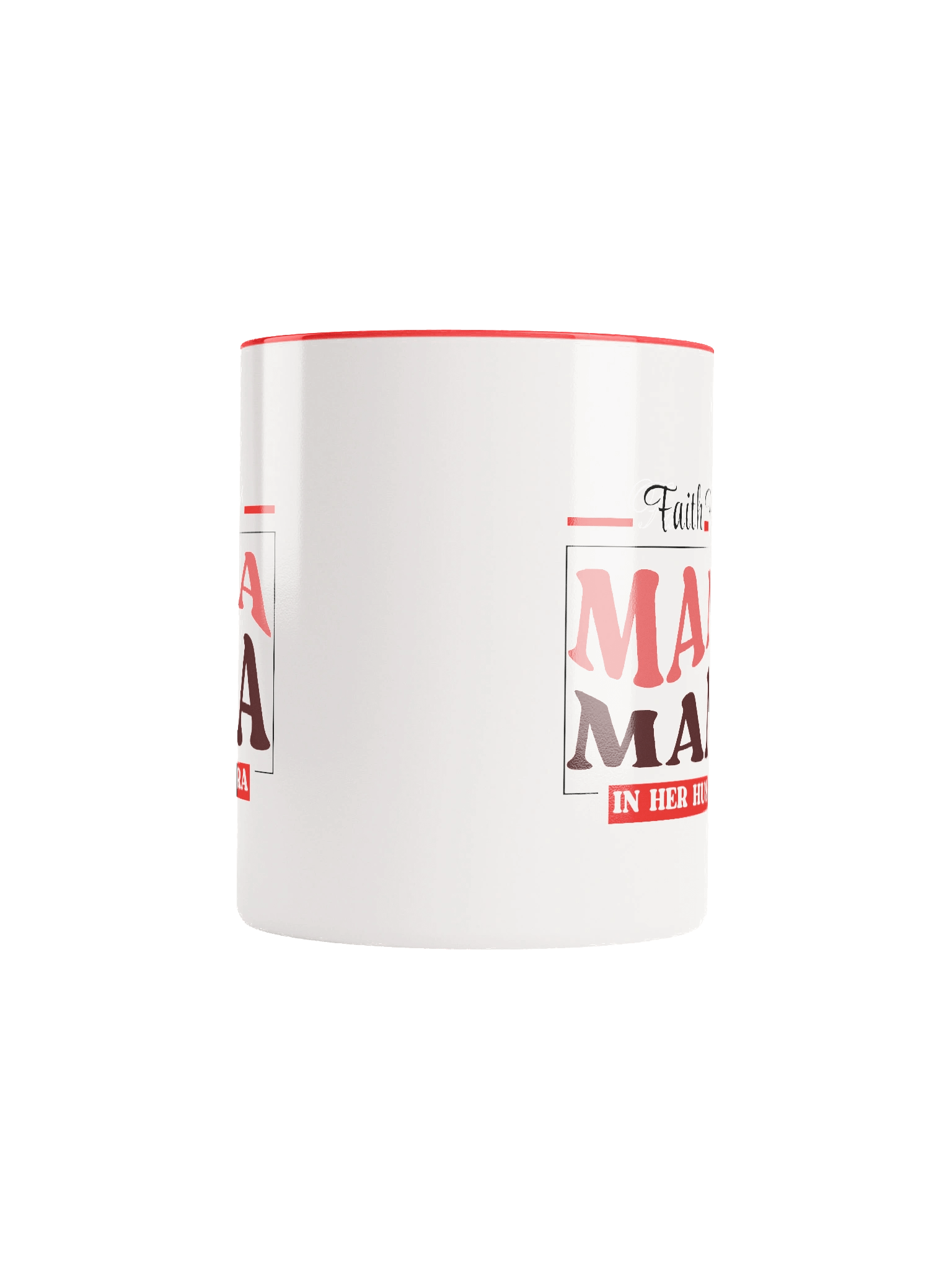 Faith Filled Mama In Her Hustle Era | Double-tone Ceramic Mug | Faith Gift for Believers product image (5)
