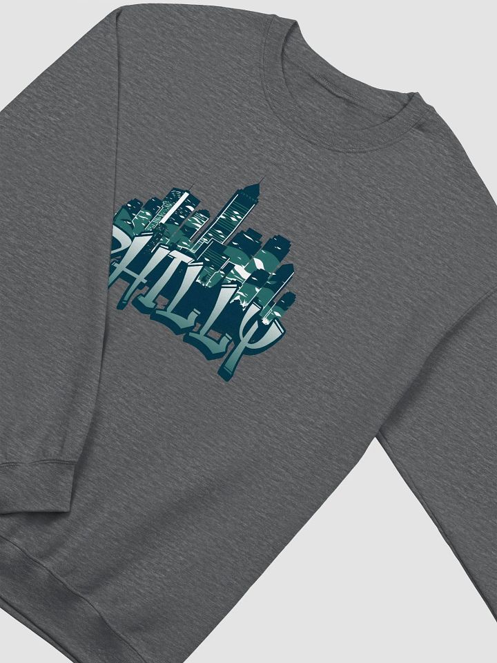 PHILLY CITYSCAPE CREWNECK SWEATSHIRT - GREEN product image (1)