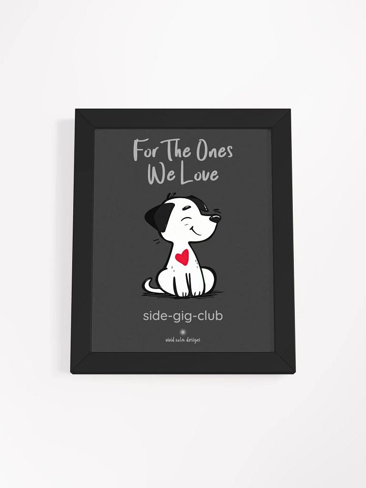 For the Ones We Love: Adorable Puppy Wall Art (Framed) product image (1)